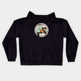 vespa scooter Kids Hoodie